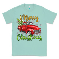 Seafoam Merry Christmas truck Classic Tee - texasbilliewilder