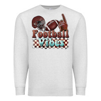 Oatmeal Heather football vibes Premium Sweatshirt - BarkalooDesign