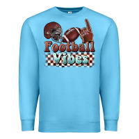 Ocean Blue football vibes Premium Sweatshirt - BarkalooDesign