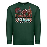 Sports Green football vibes Premium Sweatshirt - BarkalooDesign