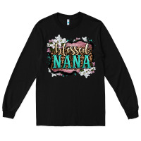 Black blessed nana Long Sleeve Tee - OliviaCreatesArt