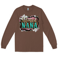 Chestnut blessed nana Long Sleeve Tee - OliviaCreatesArt