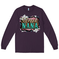 Plum blessed nana Long Sleeve Tee - OliviaCreatesArt