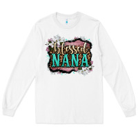 White blessed nana Long Sleeve Tee - OliviaCreatesArt