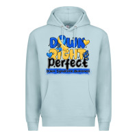 Blue Mist down right perfect down syndrome awareness Premium Hoodie - CowhideDigitalArt