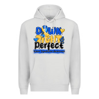 Dove Grey down right perfect down syndrome awareness Premium Hoodie - CowhideDigitalArt