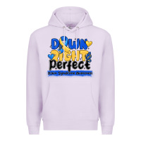 Lilac down right perfect down syndrome awareness Premium Hoodie - CowhideDigitalArt