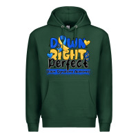 Sports Green down right perfect down syndrome awareness Premium Hoodie - CowhideDigitalArt