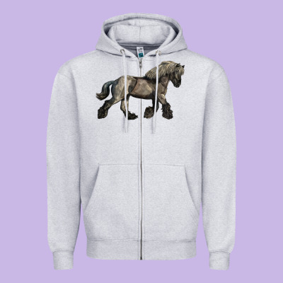 Belgian Horse Zipper Hoodie Designed By Lillyallendesigns