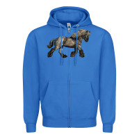 True Royal Belgian Horse Zipper Hoodie - LillyAllenDesigns