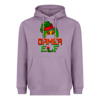 Lavender Christmas gamer elf Heavyweight Hoodie - BarkalooDesign