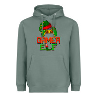 Sage Christmas gamer elf Heavyweight Hoodie - BarkalooDesign