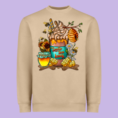 Than Honey Heavyweight Sweatshirt Designed By Cowhidedigitalart