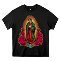 Black our lady of guadalupe Heavy Core Tee - Jasminsmagicworld
