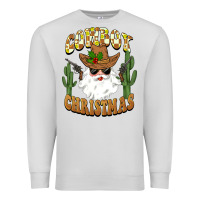 Dove Grey cowboy christmas santa Premium Sweatshirt - BarkalooDesign