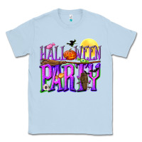 Dusty Blue Halloween party Classic Tee - NancyCooperArtShop