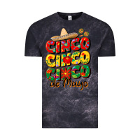 Cloud Black cinco cinco cinco de mayo Vintage Tee - CowGirlArtShop