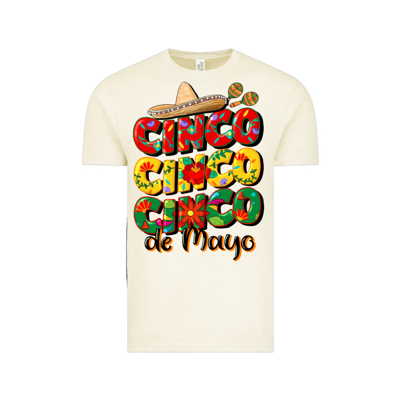 Cinco Cinco Cinco De Mayo Vintage Tee by CowGirlArtShop | Teevron