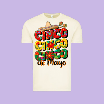 Cinco Cinco Cinco De Mayo Vintage Tee Designed By Cowgirlartshop