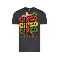 Vintage Black cinco cinco cinco de mayo Vintage Tee - CowGirlArtShop