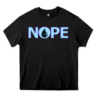 Black NOPE  Blue Magic  Island Mana Symbol Heavy Core Tee - trangStudio