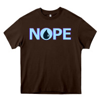 Chocolate Brown NOPE  Blue Magic  Island Mana Symbol Heavy Core Tee - trangStudio