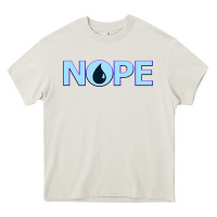 Cream NOPE  Blue Magic  Island Mana Symbol Heavy Core Tee - trangStudio