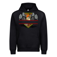 Black race flag and race equipment Urban Hoodie - AdoDesignShop
