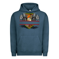 Pigment Midnight Navy race flag and race equipment Urban Hoodie - AdoDesignShop