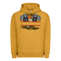 Pigment Peanut Butter race flag and race equipment Urban Hoodie - AdoDesignShop