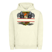 Pigment Pistachio race flag and race equipment Urban Hoodie - AdoDesignShop