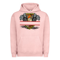Pigment Salmon race flag and race equipment Urban Hoodie - AdoDesignShop
