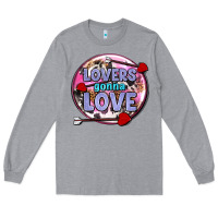 Heather Grey lovers gonna love olivia Long Sleeve Tee - OliviaCreatesArt