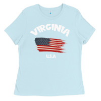 Baby Blue VIRGINIA U.S.A Ladies Tee - Bettercallsaul