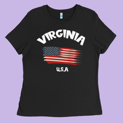 Virginia U.s.a Ladies Tee Designed By Bettercallsaul