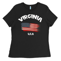 Black VIRGINIA U.S.A Ladies Tee - Bettercallsaul
