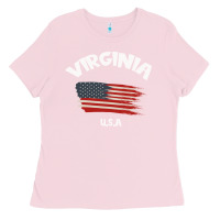 Bubblegum Pink VIRGINIA U.S.A Ladies Tee - Bettercallsaul