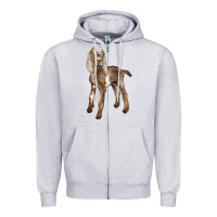 Baby Nubian Goat Zipper Hoodie | Teevron
