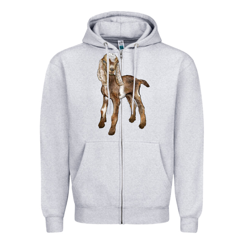 Baby Nubian Goat Zipper Hoodie by LillyAllenDesigns | Teevron