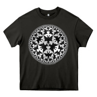 Asphalt M.C. Escher Circle Limit IV Heavy Core Tee - trangStudio