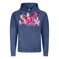 Vintage Denim boo pink pumpkin witch breast cancer Vintage Hoodie - CowGirlArtShop