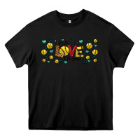 Black for the love of the game softball Heavy Core Tee - Jasminsmagicworld