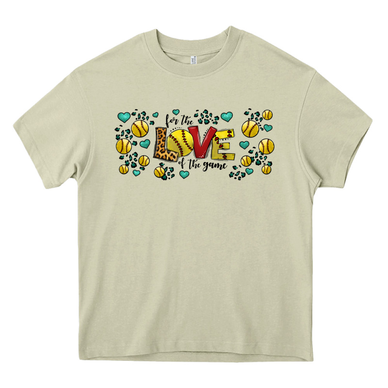 For The Love Of The Game Softball Heavy Core Tee by Jasminsmagicworld | Teevron