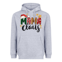 Heather Grey mama Claus Christmas Heavyweight Hoodie - BarkalooDesign