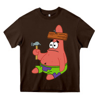 Chocolate Brown patrick the star gift Heavy Core Tee - trangStudio
