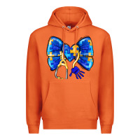 Carrot Down Syndrome Ribbon Premium Hoodie - CowhideDigitalArt