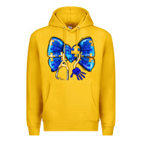 Lemon Down Syndrome Ribbon Premium Hoodie - CowhideDigitalArt
