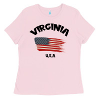 Bubblegum Pink VIRGINIA U.S.A Ladies Tee - Bettercallsaul