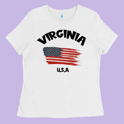 Virginia U.s.a Ladies Tee Designed By Bettercallsaul