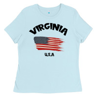 Baby Blue VIRGINIA U.S.A Ladies Tee - Bettercallsaul